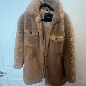 Lucky Brand Beige Sherpa Jacket